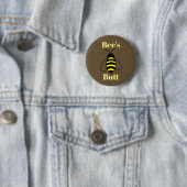 Badge Rond 5 Cm Bouton Bouton d'abeille (En situation)