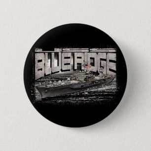 Badge Rond 5 Cm Bouton Bouton rond du navire de commande Blue Ridg
