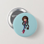 Badge Rond 5 Cm Bouton Bratz (Devant & derrière)
