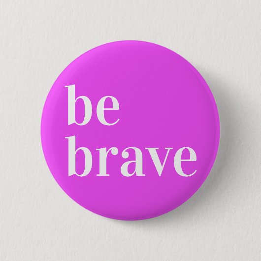Badge Rond 5 Cm Bouton Brave Purple (Devant)