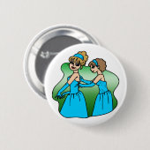 Badge Rond 5 Cm Bouton : Bridesmaid (Devant & derrière)