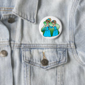 Badge Rond 5 Cm Bouton : Bridesmaid (En situation)