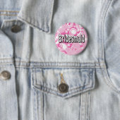 Badge Rond 5 Cm Bouton : Bridesmaid (En situation)