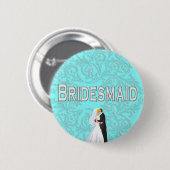 Badge Rond 5 Cm Bouton : Bridesmaid (Devant & derrière)