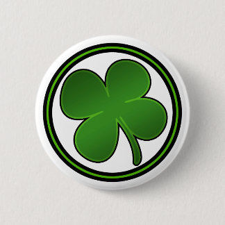 Badge Rond 5 Cm Bouton brillant de shamrock