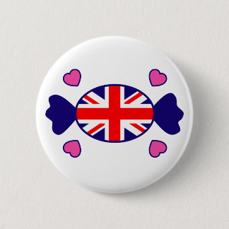 Badge Rond 5 Cm Bouton britannique doux