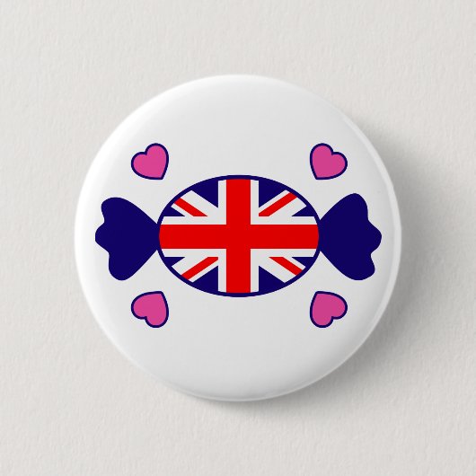 Badge Rond 5 Cm Bouton britannique doux (Devant)