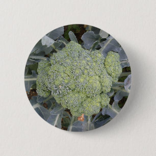 Badge Rond 5 Cm Bouton Brocoli