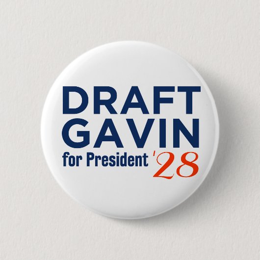 Badge Rond 5 Cm Bouton brouillon Gavin (Devant)