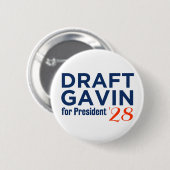 Badge Rond 5 Cm Bouton brouillon Gavin (Devant & derrière)