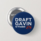 Badge Rond 5 Cm Bouton brouillon Gavin (Devant & derrière)