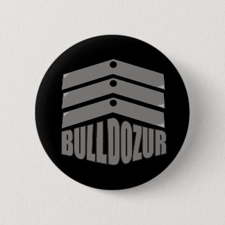 Badge Rond 5 Cm Bouton Bulldozur "Armoiries"