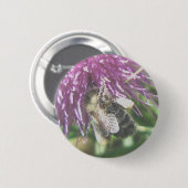 Badge Rond 5 Cm Bouton Bumble Bee (Devant & derrière)