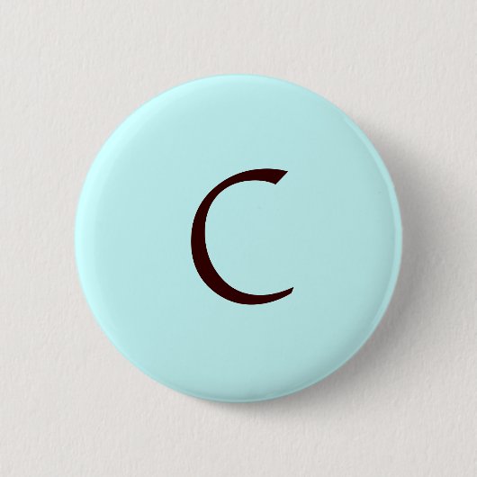 Badge Rond 5 Cm Bouton "C " de monogramme (Devant)
