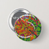 Badge Rond 5 Cm Bouton caché de caméléon (Devant & derrière)