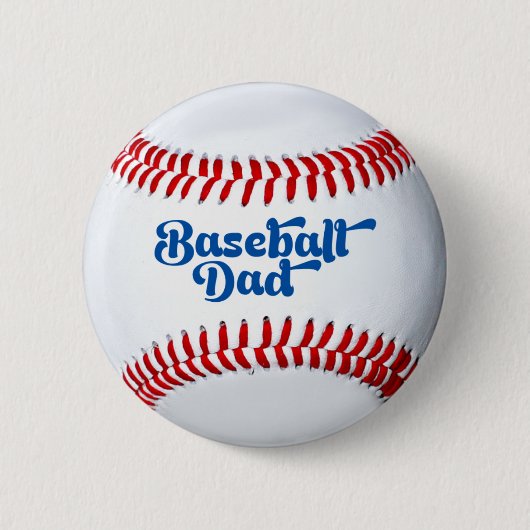 Badge Rond 5 Cm Bouton cadeau papa de baseball (Devant)