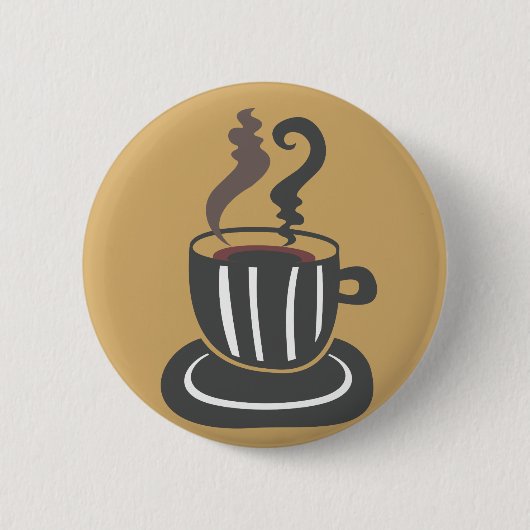 Badge Rond 5 Cm Bouton café (Devant)