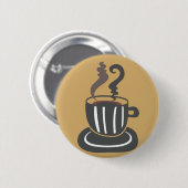 Badge Rond 5 Cm Bouton café (Devant & derrière)