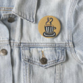 Badge Rond 5 Cm Bouton café (En situation)