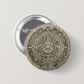 Badge Rond 5 Cm Bouton Calendrier maya (Devant & derrière)