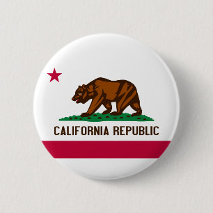 Badge Rond 5 Cm Bouton California
