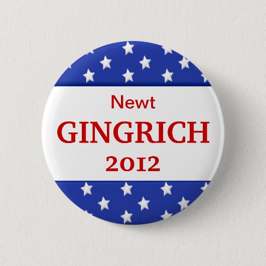 Badge Rond 5 Cm Bouton Campagne de Gingrich 2012 (Devant)