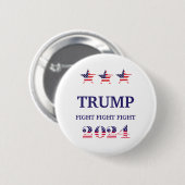 Badge Rond 5 Cm Bouton Campagne Donald Trump (Devant & derrière)