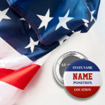 Badge Rond 5 Cm Bouton Campagne électorale personnalisée<br><div class="desc">Bouton de campagne électorale personnalisée.</div>