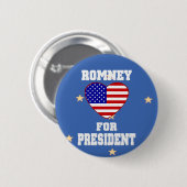 Badge Rond 5 Cm Bouton Campagne Mitt Romney (Devant & derrière)