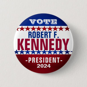 Badge Rond 5 Cm Bouton Campagne Robert F Kennedy 2024