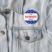 Badge Rond 5 Cm Bouton Campagne Romney (En situation)