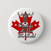 Badge Rond 5 Cm Bouton Canada (Devant)