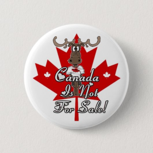 Badge Rond 5 Cm Bouton Canada (Devant)