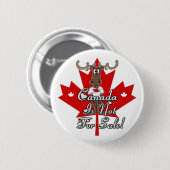 Badge Rond 5 Cm Bouton Canada (Devant & derrière)