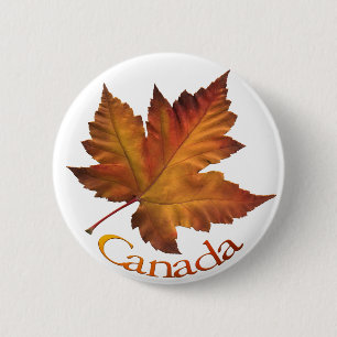 Badge Rond 5 Cm Bouton Canada Bouton souvenir Feuille d'érable du 