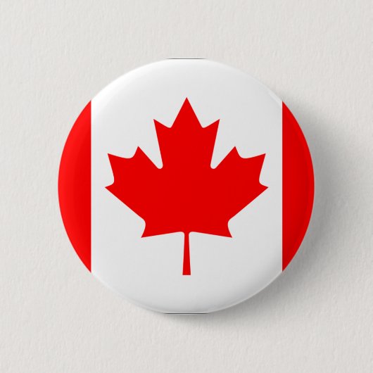 Badge Rond 5 Cm Bouton canadien de drapeau (Devant)