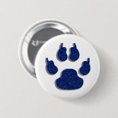 Badge Rond 5 Cm Bouton canine chien Empreinte de patte (Devant & derrière)