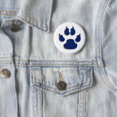 Badge Rond 5 Cm Bouton canine chien Empreinte de patte (En situation)