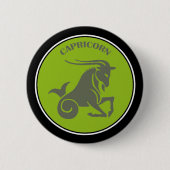 Badge Rond 5 Cm Bouton Capricorne (Devant)