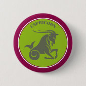 Badge Rond 5 Cm Bouton Capricorne (Devant)