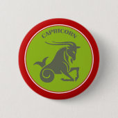 Badge Rond 5 Cm Bouton Capricorne (Devant)