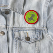 Badge Rond 5 Cm Bouton Capricorne (En situation)