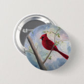 Badge Rond 5 Cm bouton cardinal (Devant & derrière)