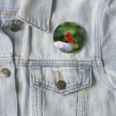 Badge Rond 5 Cm Bouton Cardinal (En situation)