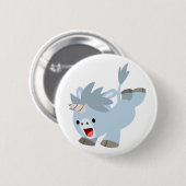 Badge Rond 5 Cm Bouton caricature Mischievous mignon Bébé Unicorn (Devant & derrière)