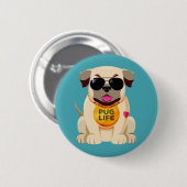 Badge Rond 5 Cm Bouton carlin (Devant & derrière)