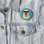 Badge Rond 5 Cm Bouton carlin (En situation)