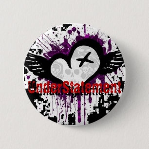 Badge Rond 5 Cm Bouton carré - customisé