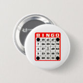 Badge Rond 5 Cm Bouton Carte Bingo (Devant & derrière)