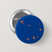 Badge Rond 5 Cm Bouton Carte Cap-Vert (Devant & derrière)